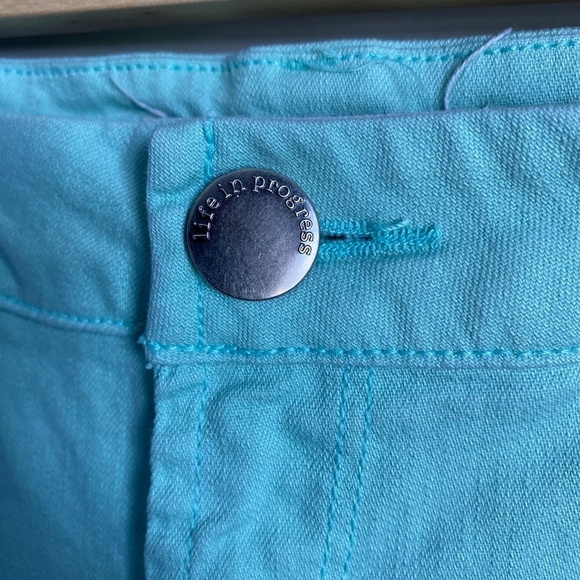 Life in Progress‎ Peppermint Green Denim Women's Straight Leg Jeans Size 26 - Picture 4 of 12